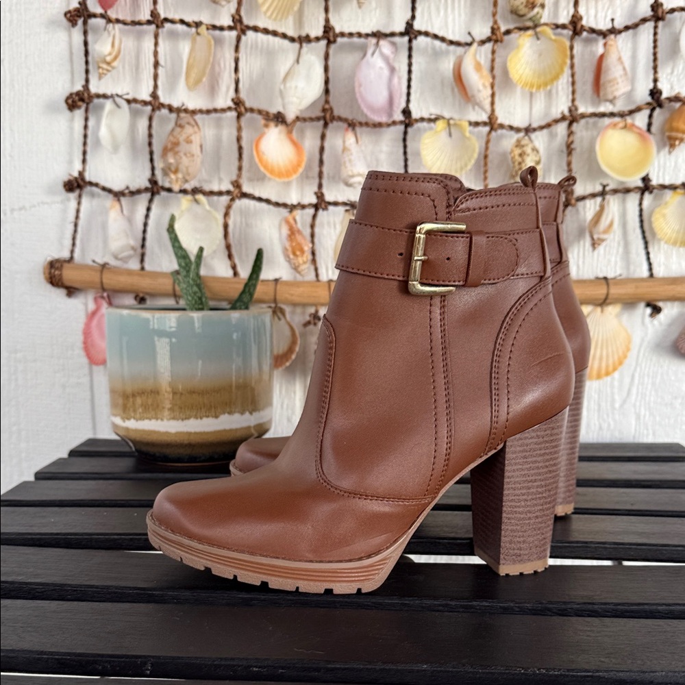 Brown Leather Ankle Boots